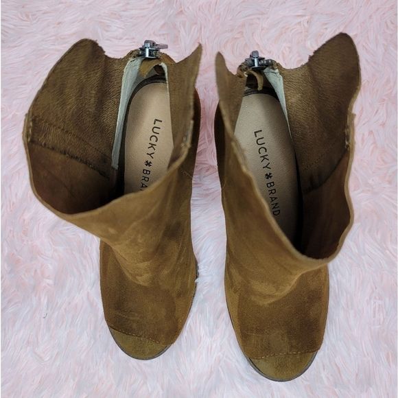 host PICK 🎆 Lucky Brand Urbi Open Toe Booties - Picture 12 of 12